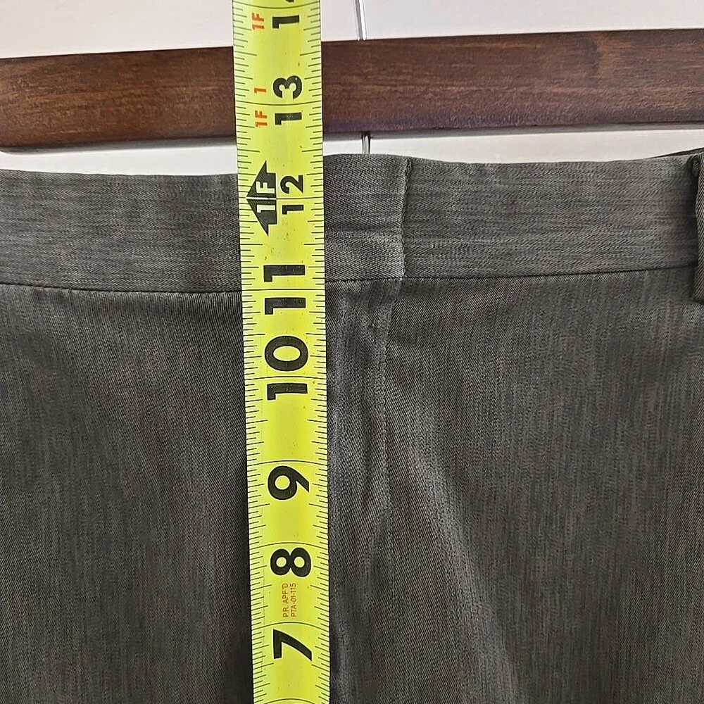 Farah Mens Tan 100% Polyester Pleated Front Dress Pants 44Wx30L